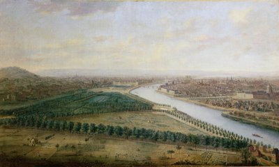 Paris, vue depuis les Champs-Élysées, vers 1740 - Charles Leopold Grevenbroeck